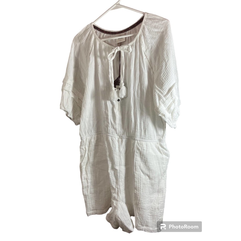 New Knox Rose White Romper Large